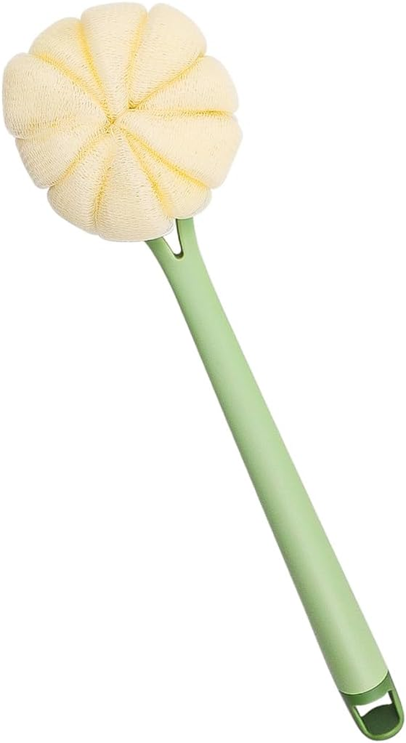 NUZAMAS Body Brush Back Scrubber Double Sided Body Shower Brush with Long Handle Bath Brush with Soft Bristles and Bath Ball for Massage Bathing Exfoliating image number 2
