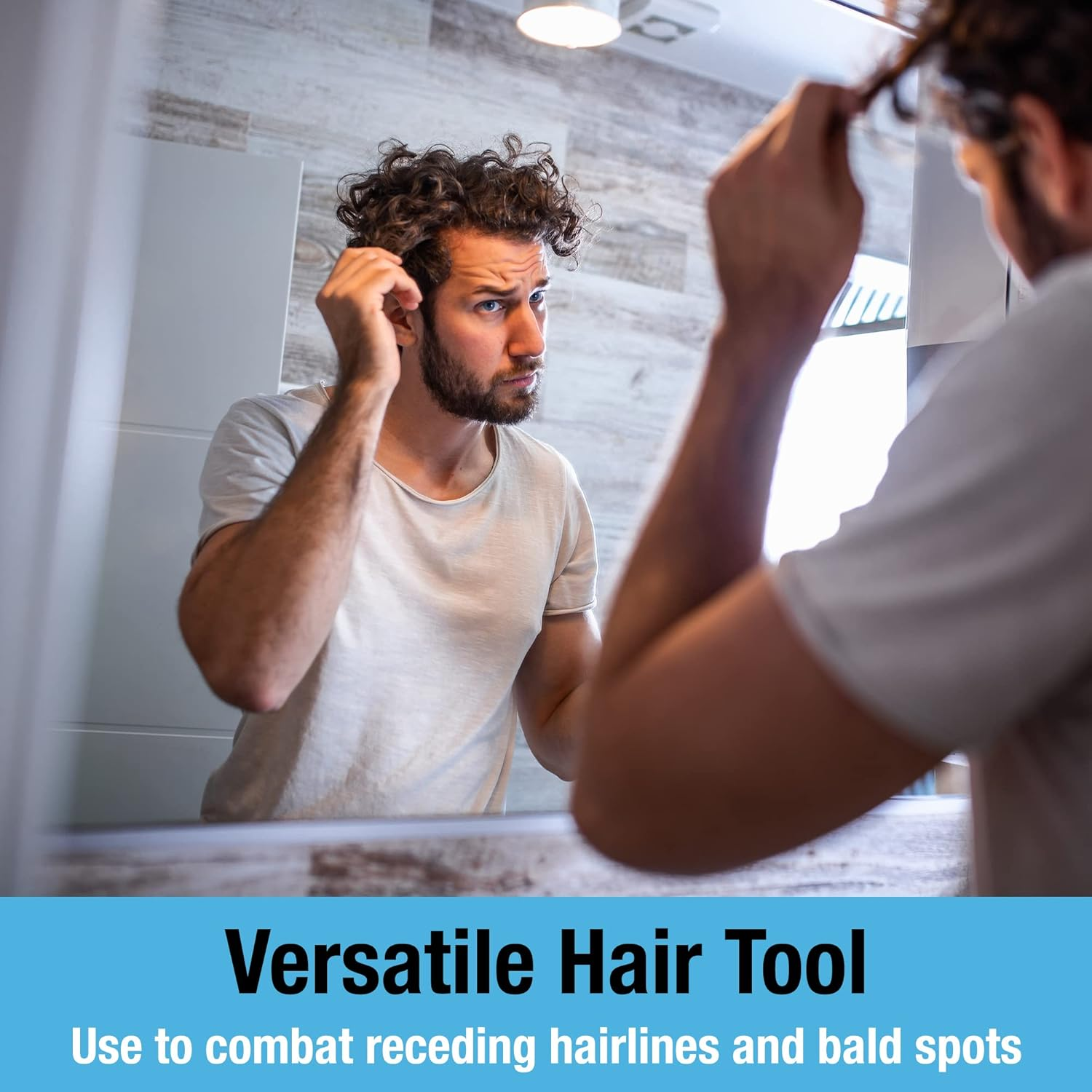 Beard and Hair Ultra Wide Derma Roller (1Pack) by Tilcare - Sterile 1200 Grade a Titanium Microneedles Titanium Derma Roller 0.25Mm image number 5