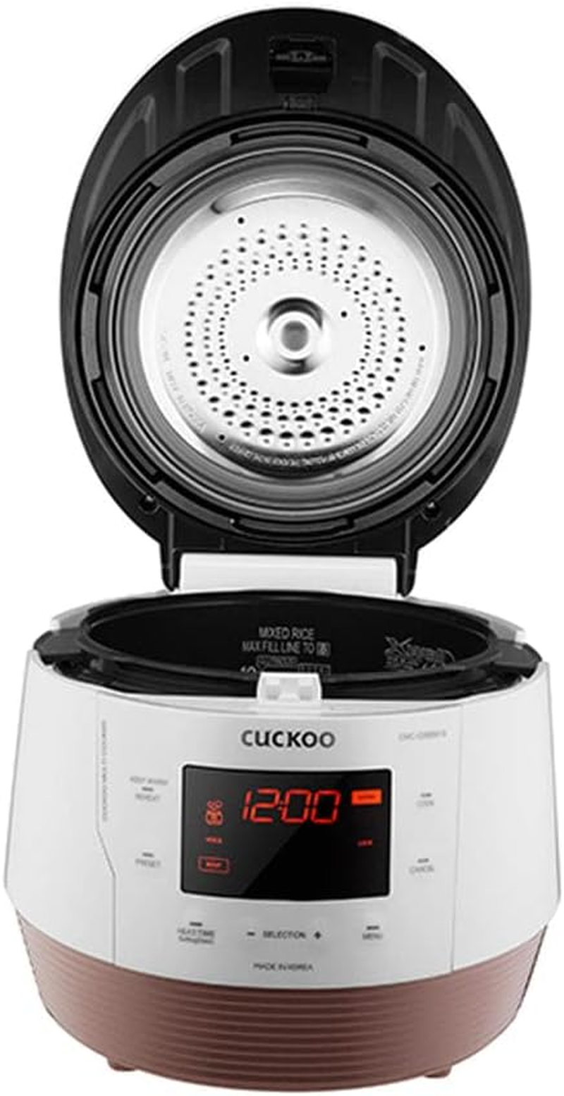 CUCKOO 5-Quart Premium Multi-Pressure Cooker with 30 Recipes (CMC-QSB501S) White