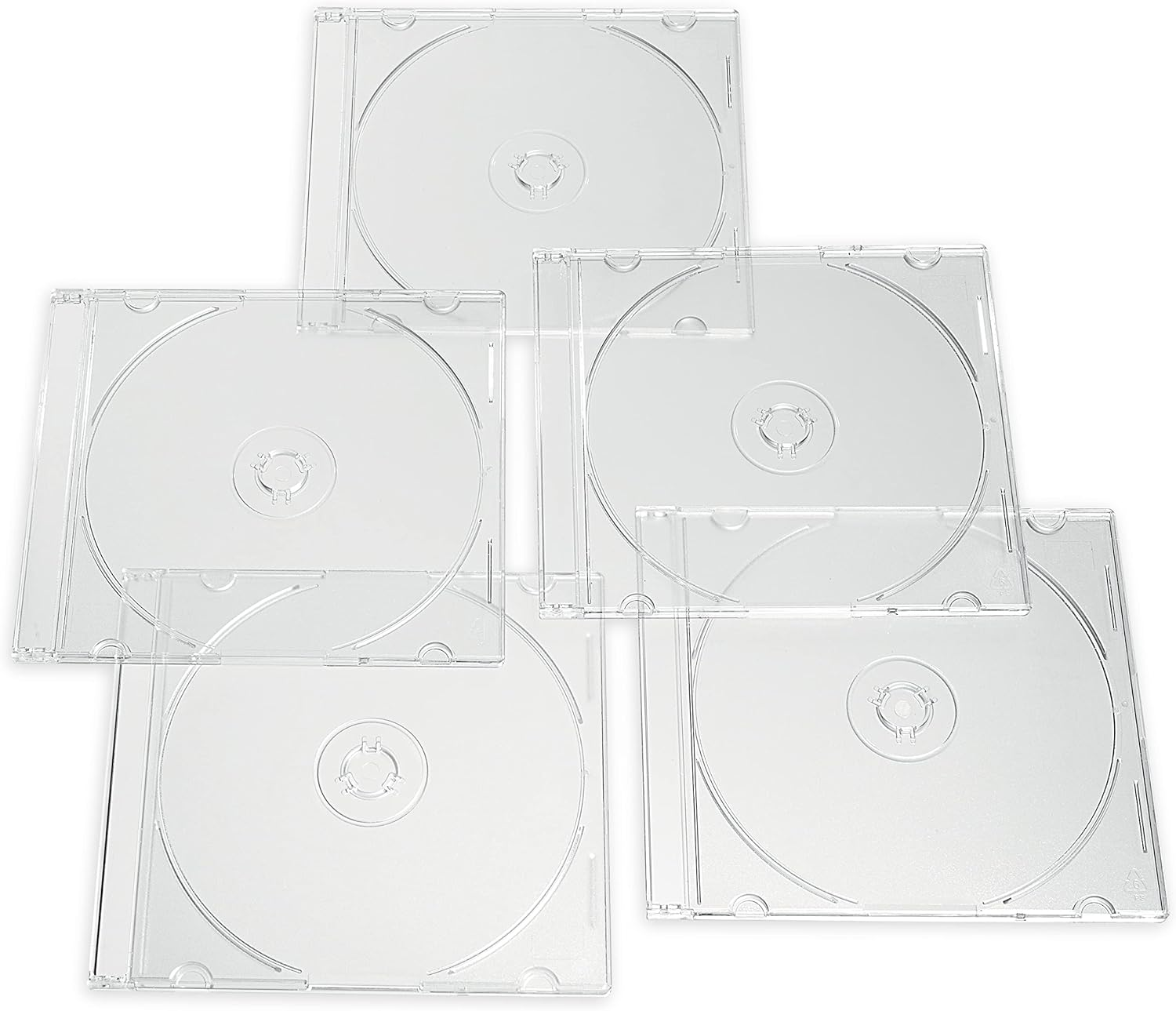 Verbatim CD DVD Blu-Ray Clear Slim Jewel Cases, 5.2 Mm &ndash; 25 Pack image number 2