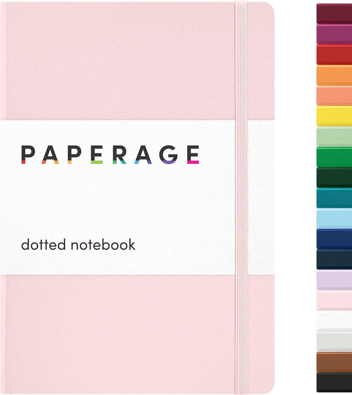 PAPERAGE Dotted Journal Notebook, (Blush), 160 Pages, Medium 5.7 Inches X 8 Inches - 100 Gsm Thick Paper, Hardcover image number 2