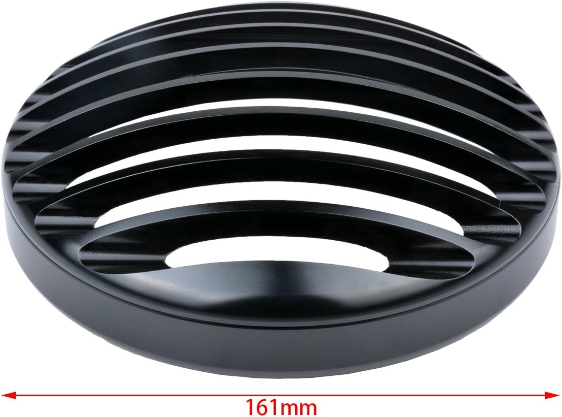 TUINCYN Motorcycle 5 3/4 Inch Headlight Grille Head Lamp Cover Mask for Harley-Davidson Dyna Super Glide Custom FXDC Low Rider Street Bob FXDB Super Glide Wide Glide