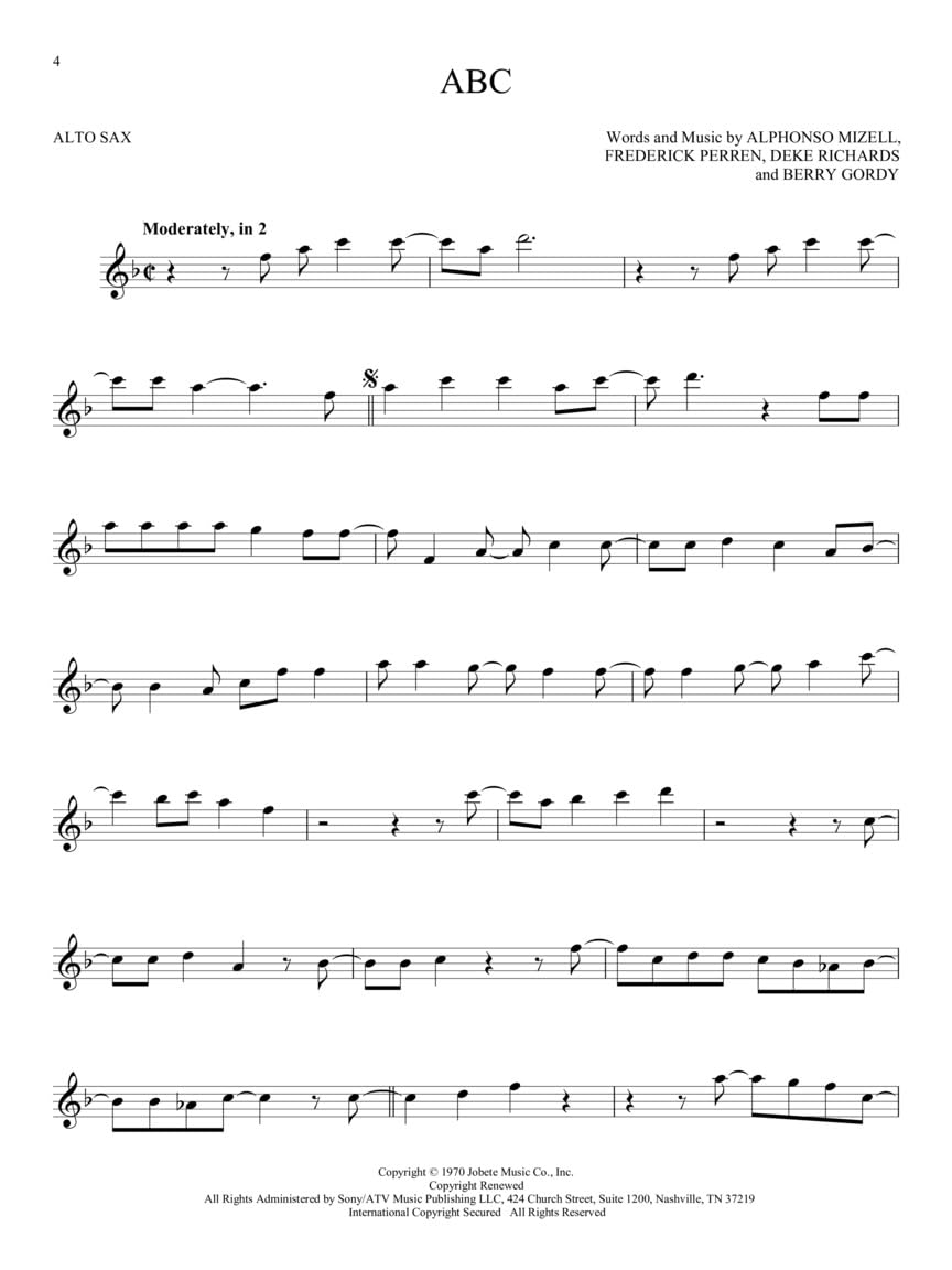 Hal Leonard 101 Popular Songs for Alto Sax Book image number 4