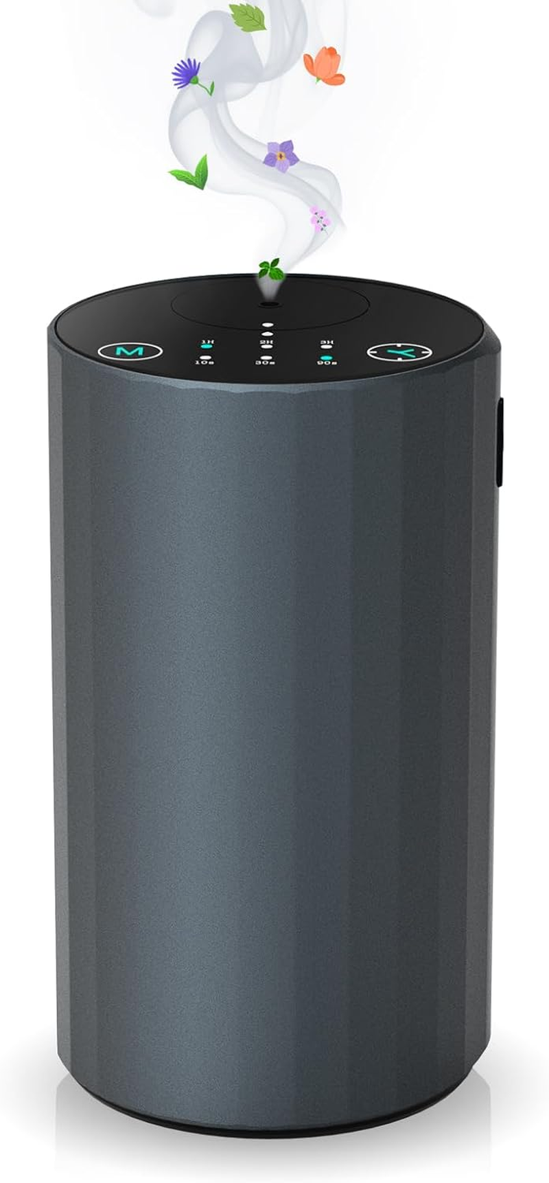 Waterless Essential Oil Diffuser Aromatherapy Scent Diffusers for Home Large Room, Bedroom, Car, Office, Desk, Battery Operated Mini Portable Air Freshener (Black) - Golden image number 3