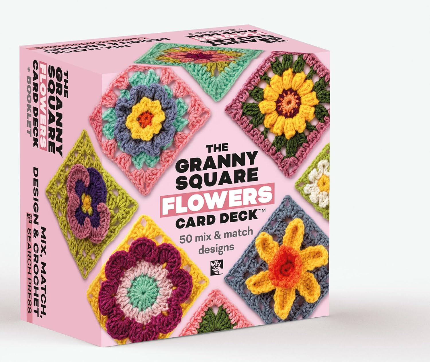 The Granny Square Flowers Card Deck: 50 Mix and Match Designs image number 4