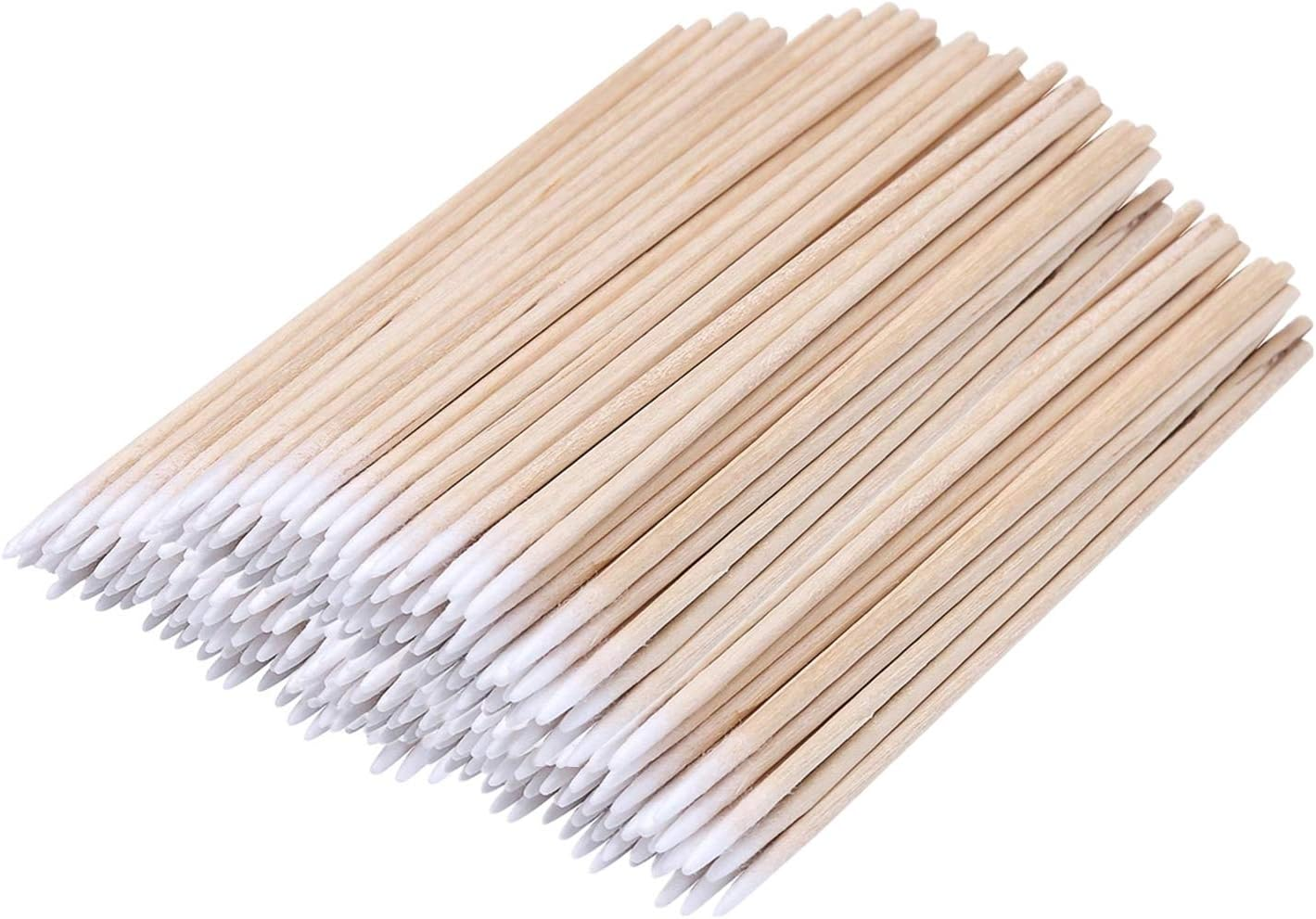 500 Count 4 Inch Pointed Cotton Swabs Precision Microblading Cotton Tipped Applicator Tattoo Permanent Supplies image number 1
