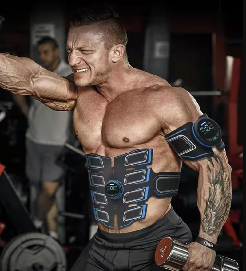 ABS Stimulator, Ab Machine, EMS Muscle Stimulator Abdominal Toning Belt Workout, Portable Ab Stimulator Home Office Fitness Equipment for Abdomen, Ab Sport Exercise Belt for Men and Women image number 1