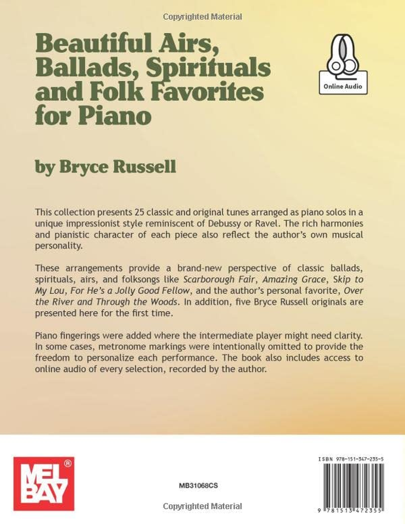 Beautiful Airs, Ballads, Spirituals and Folk Favorites for Piano image number 1