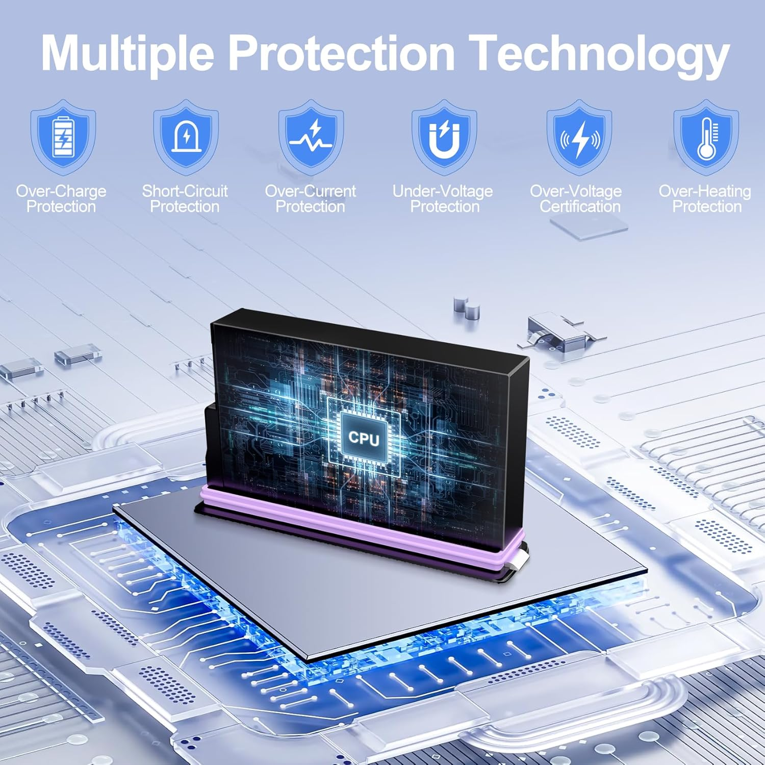 Powelyt 360 X5 Battery Charger Set 2 Packs 2800Mah Waterproof X5 Batteries and 2 Channels X5 Battery Charger with Battery Case Can Store Misro SD Card Fully Compatible with Insta360 X5 Action Camera image number 1