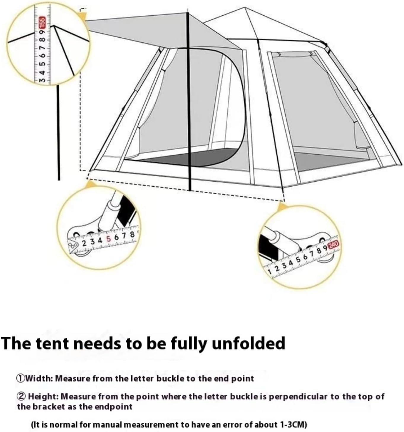 4-6 Person Camping Tents with Quick Setup Folding Pop up Tent | Backpacking Tent for Hiking, Travel, or Beach | Inflatable Tents for Camping | Waterproof Tent for Beach image number 1
