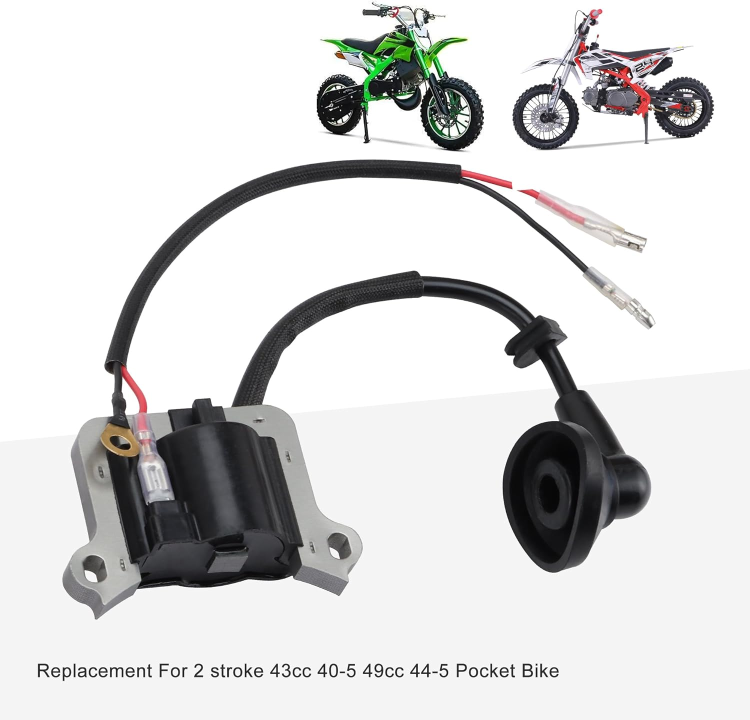 GOOFIT Ignition Coil for 2-Stroke 43Cc (40-5) & 49Cc (44-5) Pocket Bike image number 5