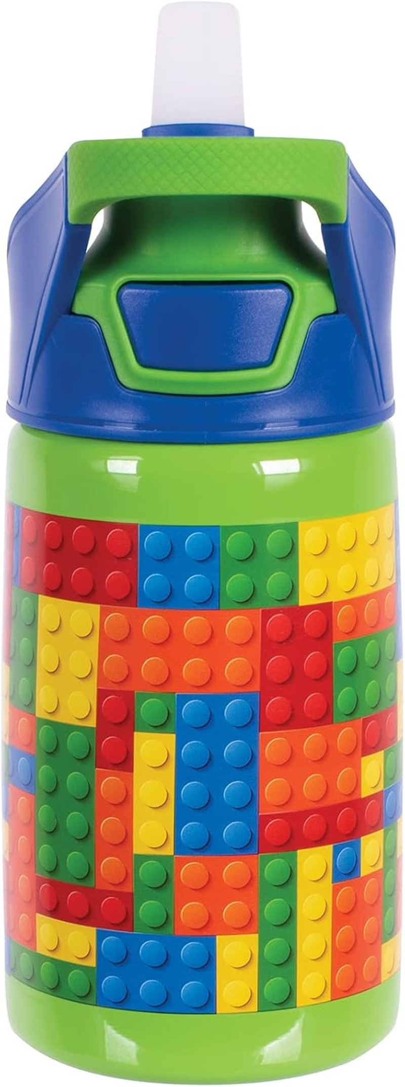 Avanti Yumyum Auto Spout Insulated Drink Bottle, 375Ml, Building Blocks image number 4