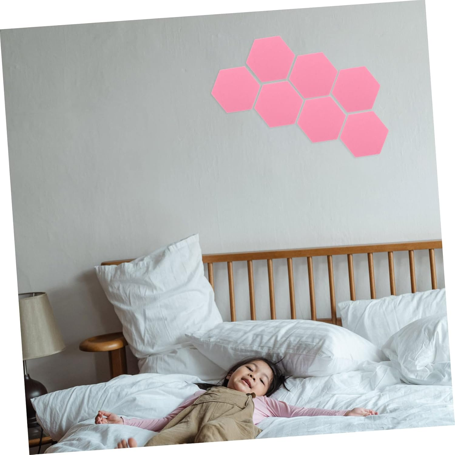 TEHAUX Home Office Decor 12 Pack Hexagon Felt Soundproofing Panels Stick Memo Board for Walls image number 7