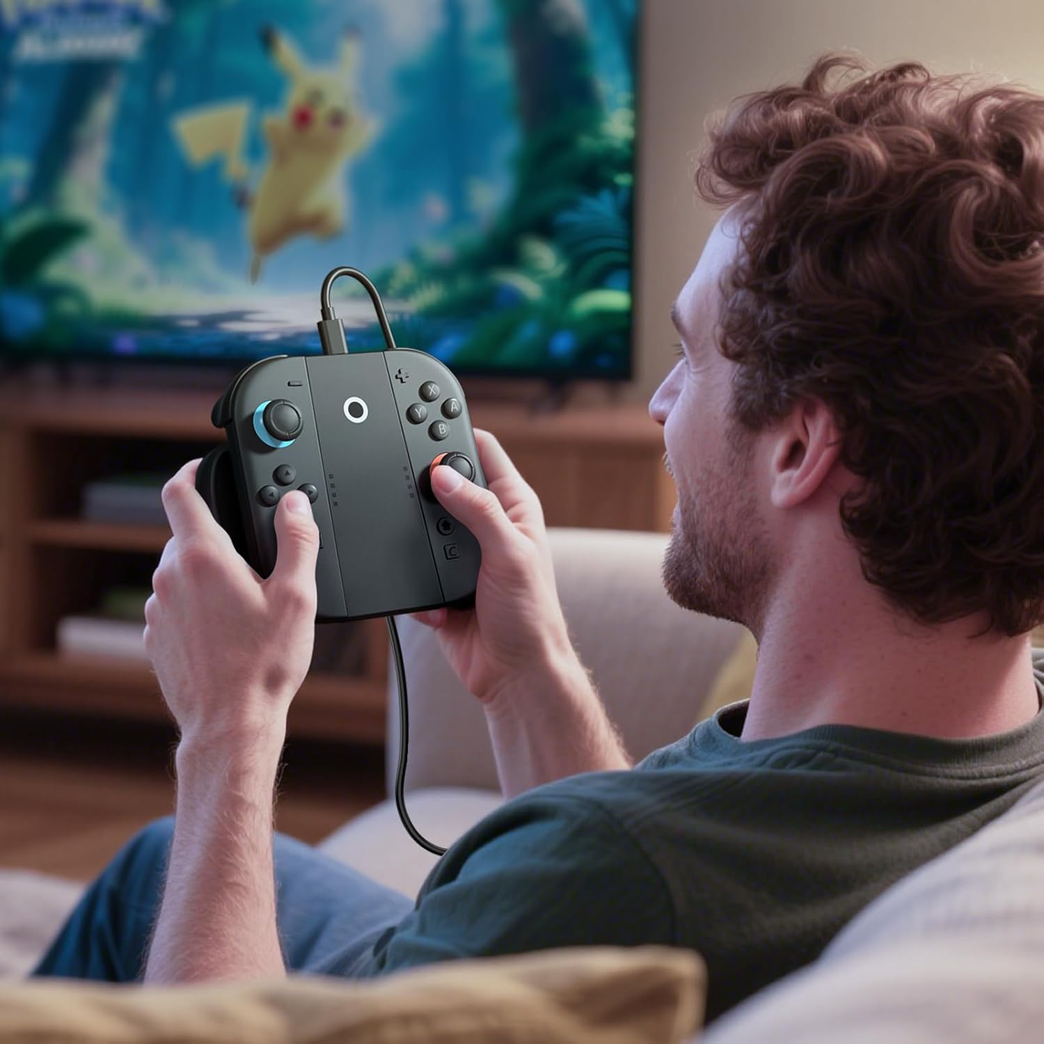 Cloudvalley Charging Grip Stand for Nintendo Switch 2 2025 | Play While Charging, Portable Controller Charger with 3.3Ft USB-C Cable | Ergonomic Handle Grip for Joy Con image number 6