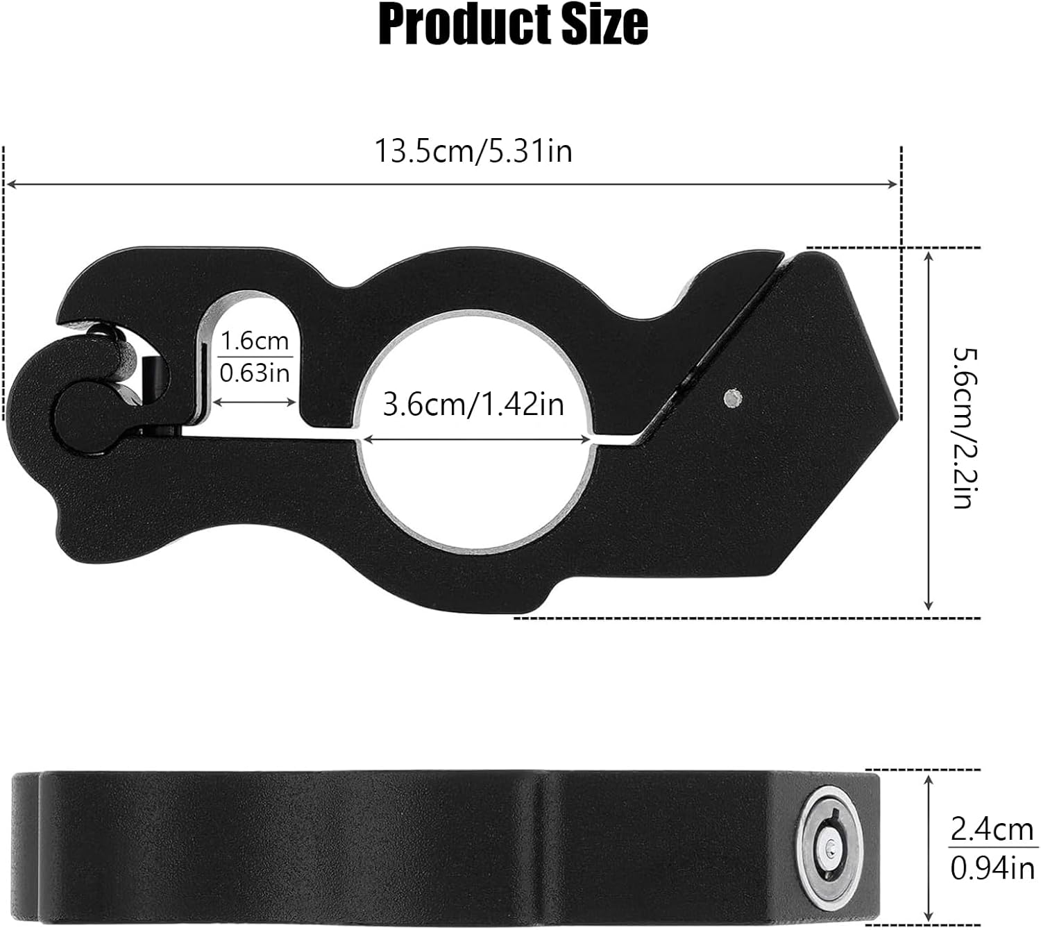 Motorcycle Locks anti Theft - Motorcycle Lock Heavy Duty for Grip Lock Brake,Universal Motorcycle Throttle Lock Candado Para Moto for Motorcycle Scooters ATV Dirt Bike,Black image number 4