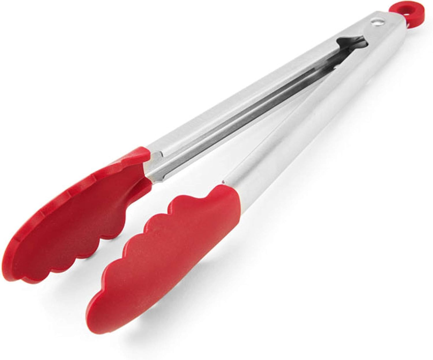 Kitchenaid Silicone Stainless Steel Tongs, 12 Inch, Red image number 2