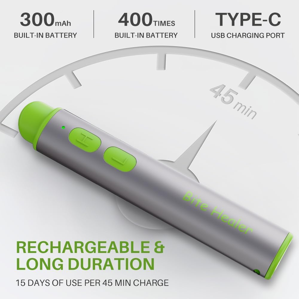 Insect Bite Sting Relief Device, Chemical-Free Itch Swelling Relief for Mosquito Bites, Compact & Portable - Rechargeable Bite Healer image number 5