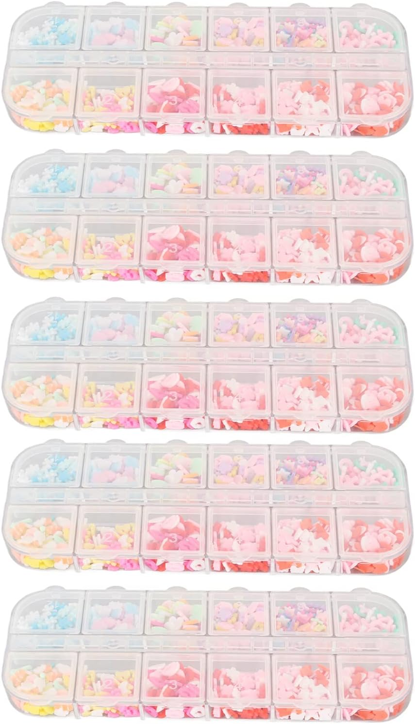 Kawaii Nail Charms, Nail Charms, Nail Charms Kit, Manicure Craft Jewelry, Nail Rhinestones Charms, for Manicure DIY Accessories image number 4