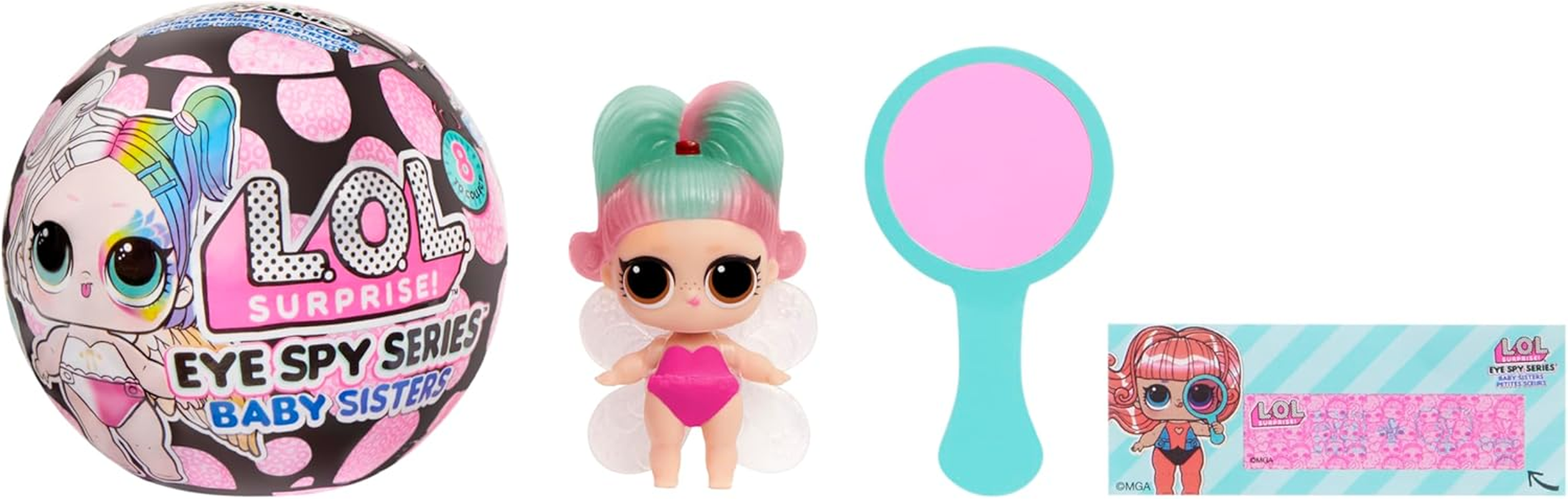L.O.L. Surprise! Eye Spy Series Baby Sisters - Includes 1 Doll, Blind Packaging, Colour-Change Feature, Multiple Surprises to Reveal, Comes with Fashions & Accessories, Collect All 8 Dolls image number 1
