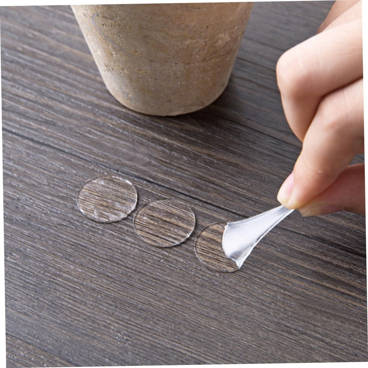 100Pcs Acrylic Double-Sided Tape Stickers round Waterproof No-Trace Adhesive Seamless Tape for Office Home Car Ornaments DIY Crafts Plastic Metal Glass Surfaces image number 2