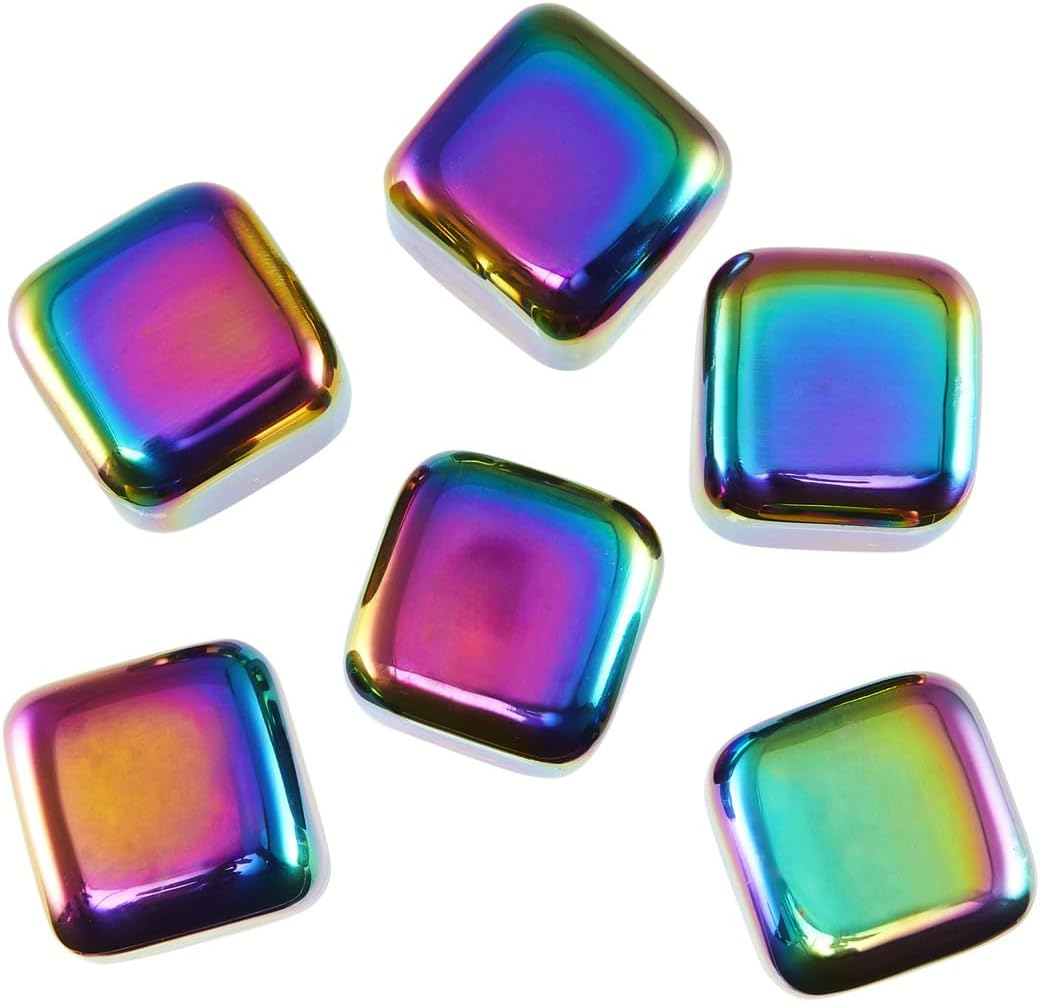Maxwell & Williams Cocktail & Co Prism Reusable Ice Cubes Set of 6 Rainbow image number 4