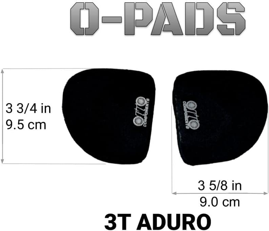 O-PADS Replacement Aerobar Arm Pads Compatable with 3T Aduro & P5 Pads with Hook Sheet for Triathlon and Time Trial Bikes image number 2