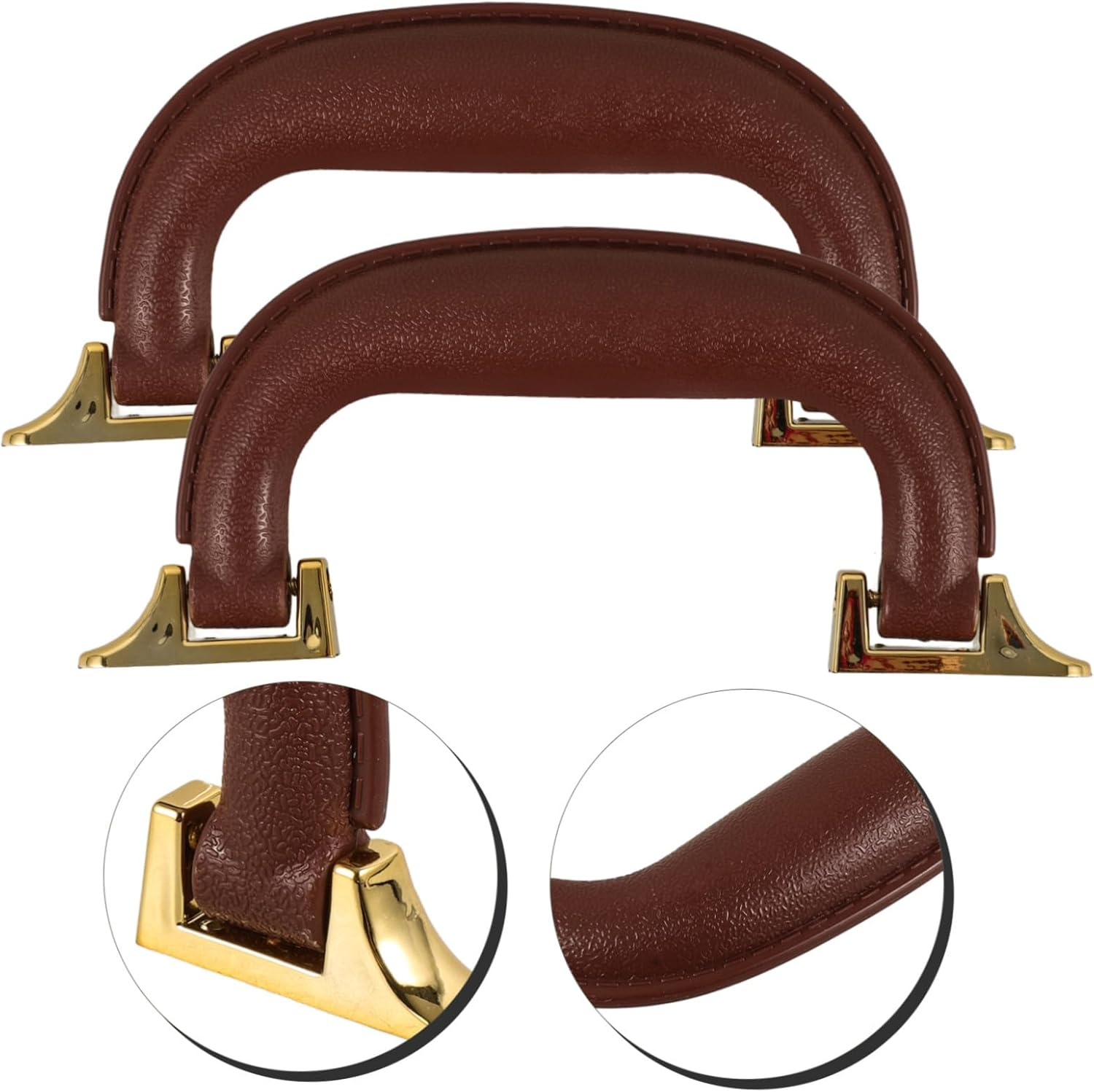 TEMPNAP Brown Suitcase Handles Replacement Travel Bag Handgrips Toolbox Case Grips for Luggage and Portable Storage Boxes image number 1