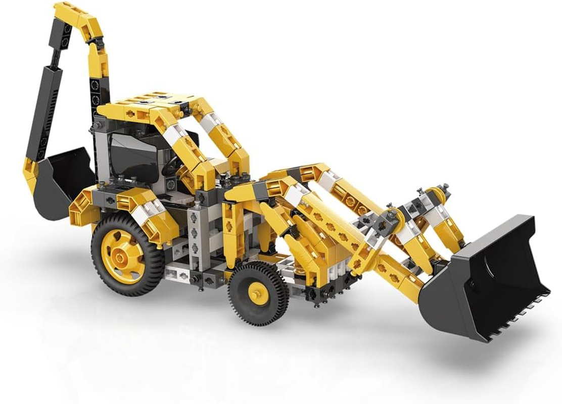 Engino Creative Builder 3-In-1 Machinery Backhoe Loader Building Block 287-Pieces Set