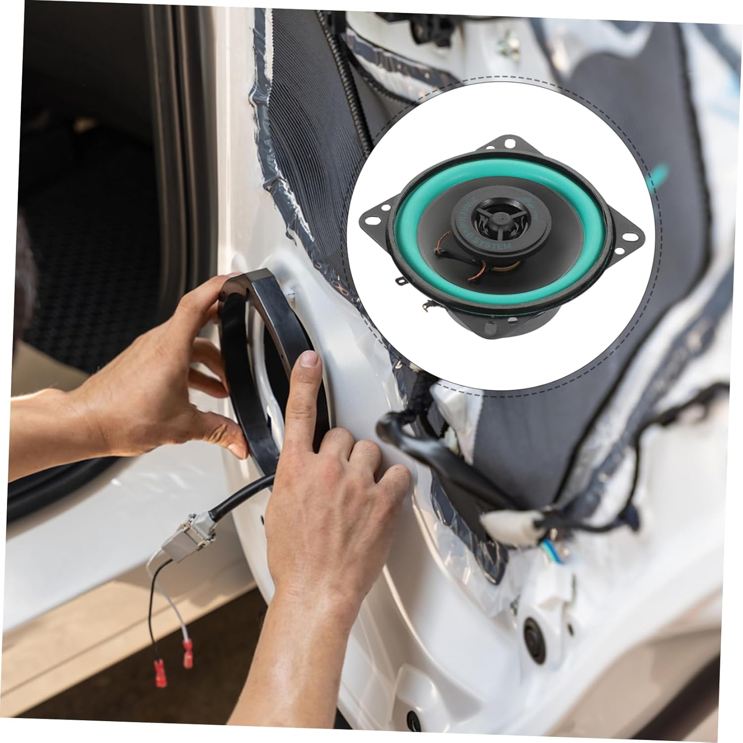 GANAZONO 4-Inch Car Audio Speaker Shallow Mount Midrange Speaker for Vehicle Door Installation 4 Ohm Loudspeaker image number 2