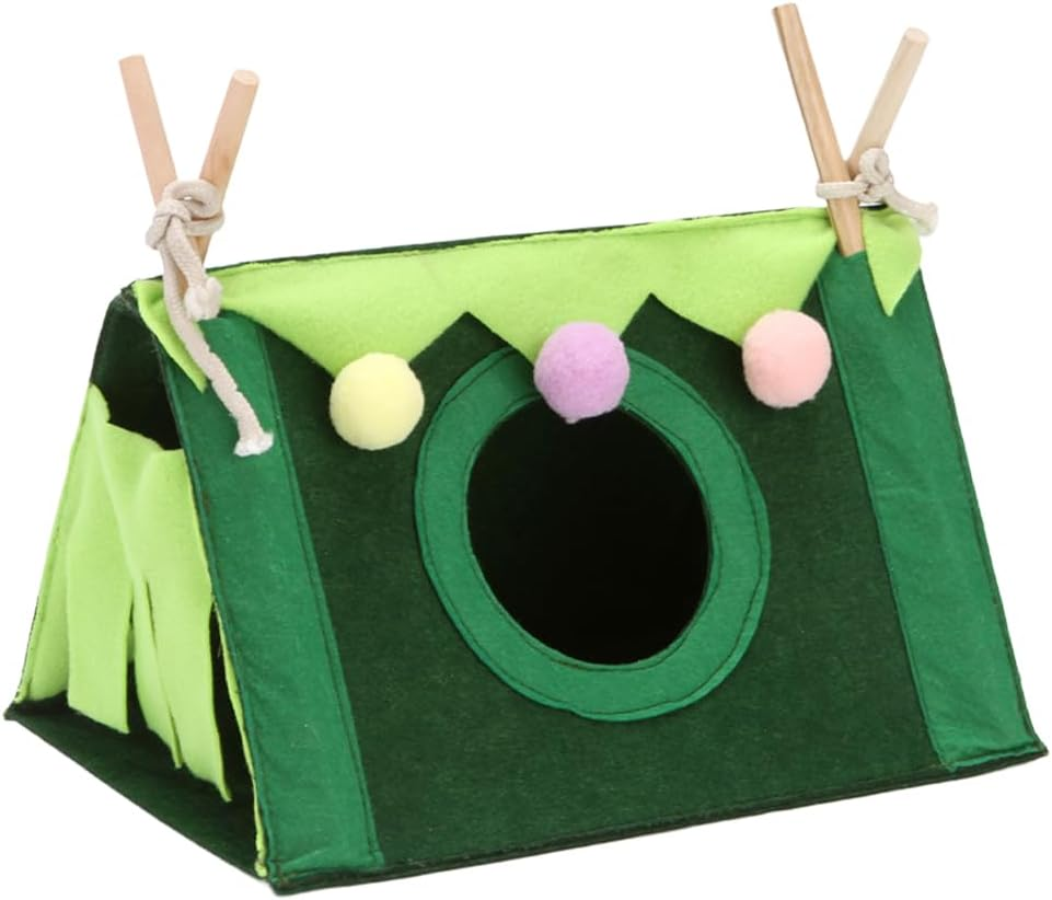 AIMALL Double Layer Small Pet Hammock &ndash; Cozy Warm Hanging Nest for Squirrels, Hamsters, and Other Small Animals, Easy to Install, 11.02 X 6.69 Inches