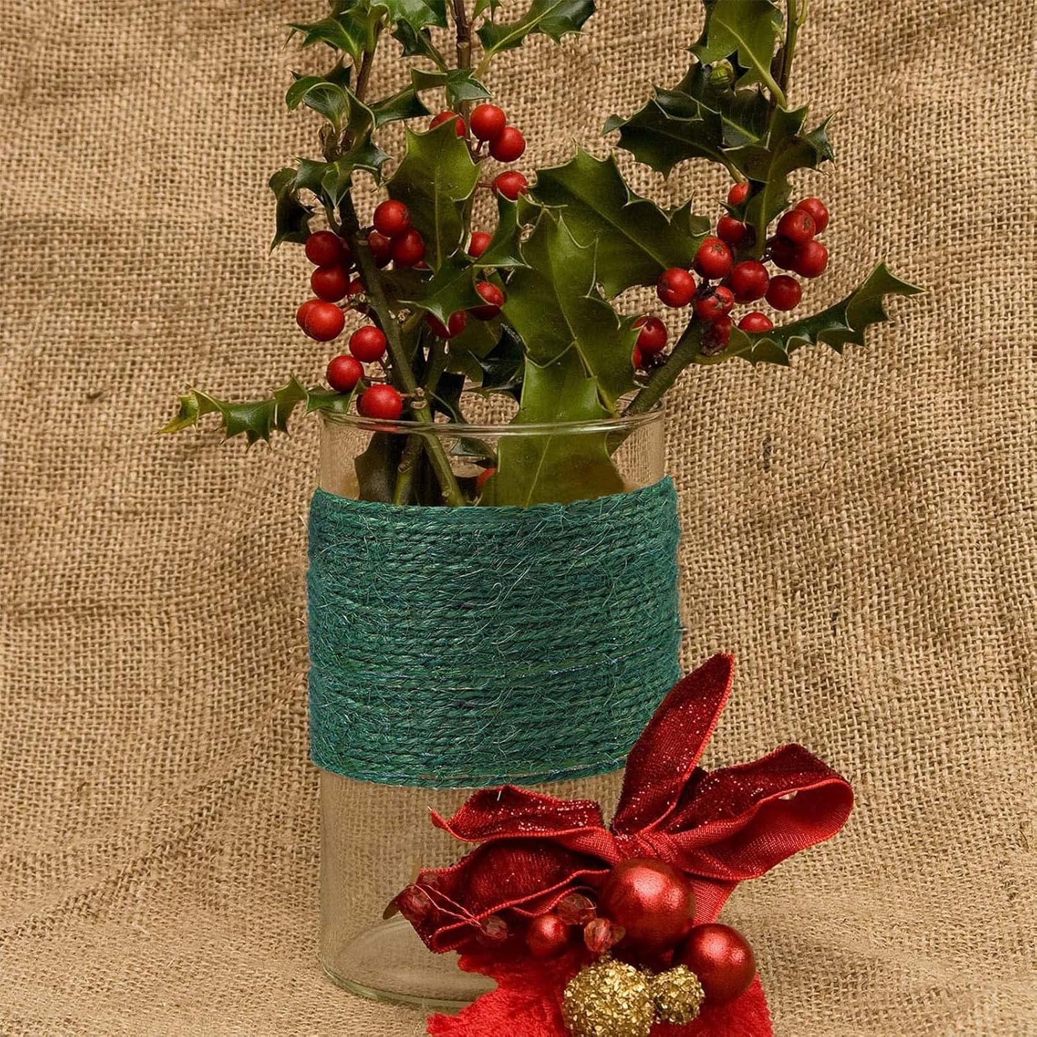 Pack of 2 Gardening Twine, 100 M X 2 MM Twine String Garden String Color Packaging Rope Gift Rope Craft String for DIY Handicraft Decoration Binding(Green) image number 4