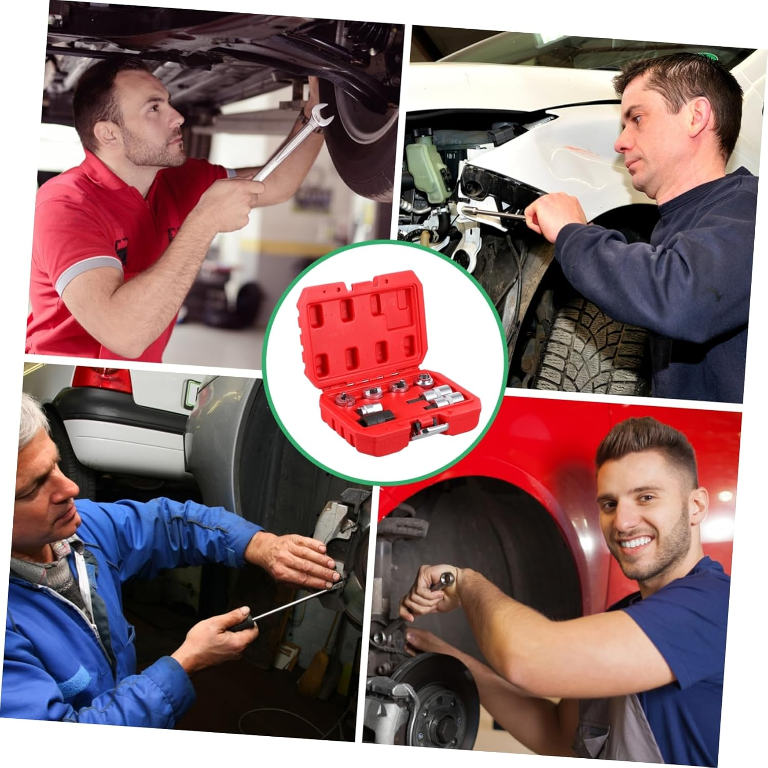 Jojofuny 1Set Strut Nut Tool Kit Remover for Car Repairs Compact Design Storage Box for Automotive Maintenance and Dismantling image number 6