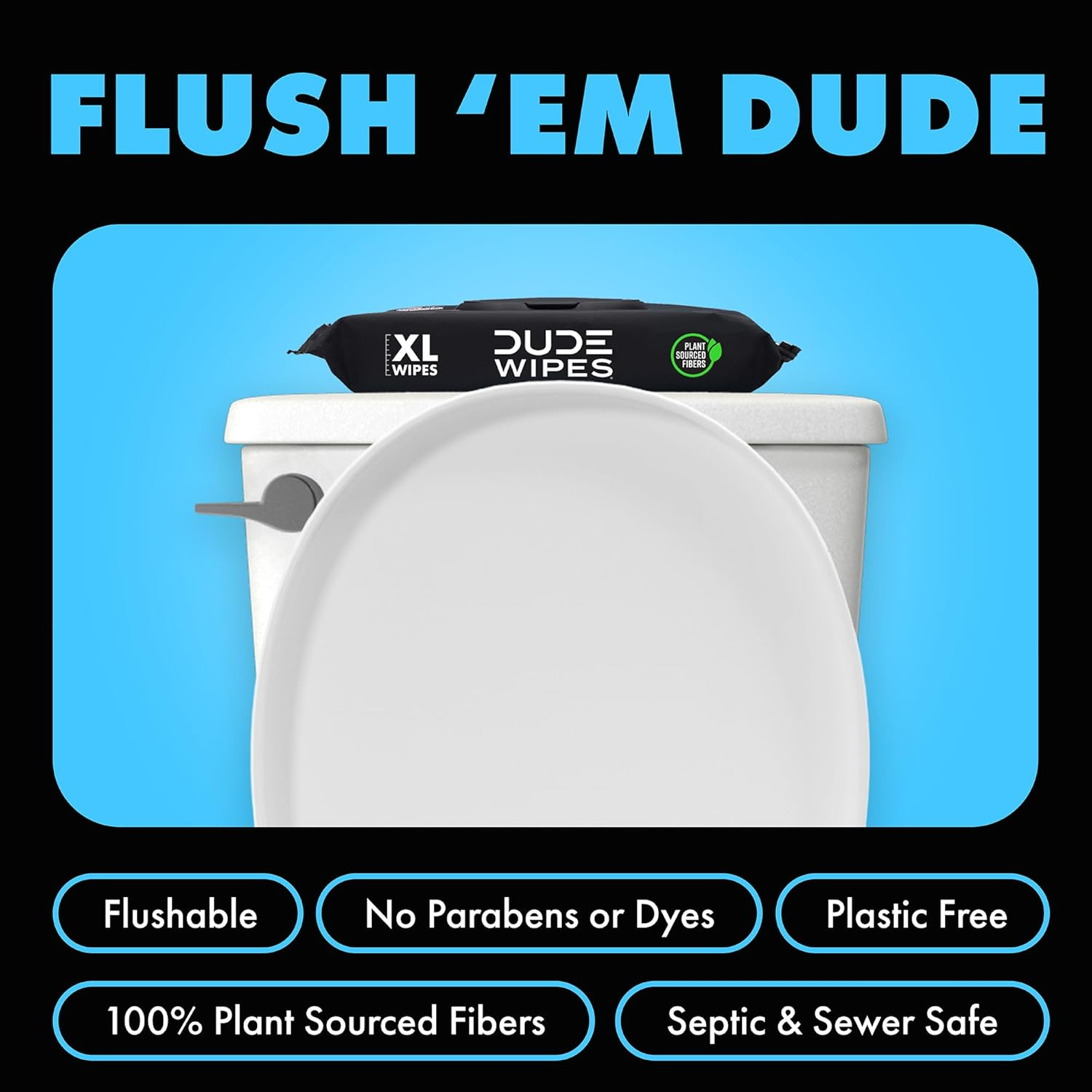 Dude Products Wipes Flushable Wipes Dispenser, Pack of 1 image number 4