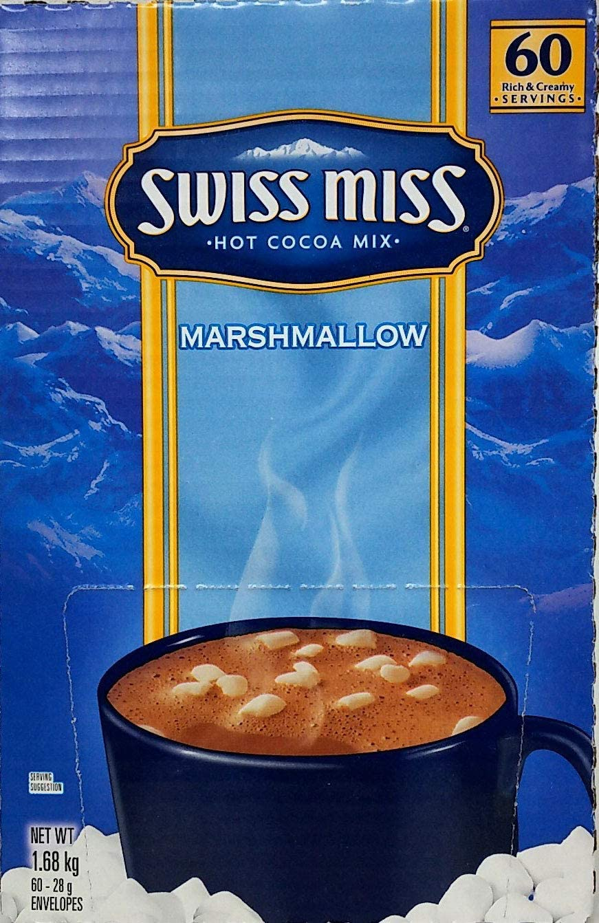 Swiss Miss Hot Cocoa Mix Marshmellow Satchets Rich Creamy USA, Chocolate, 28 G, Pack of 60 image number 1