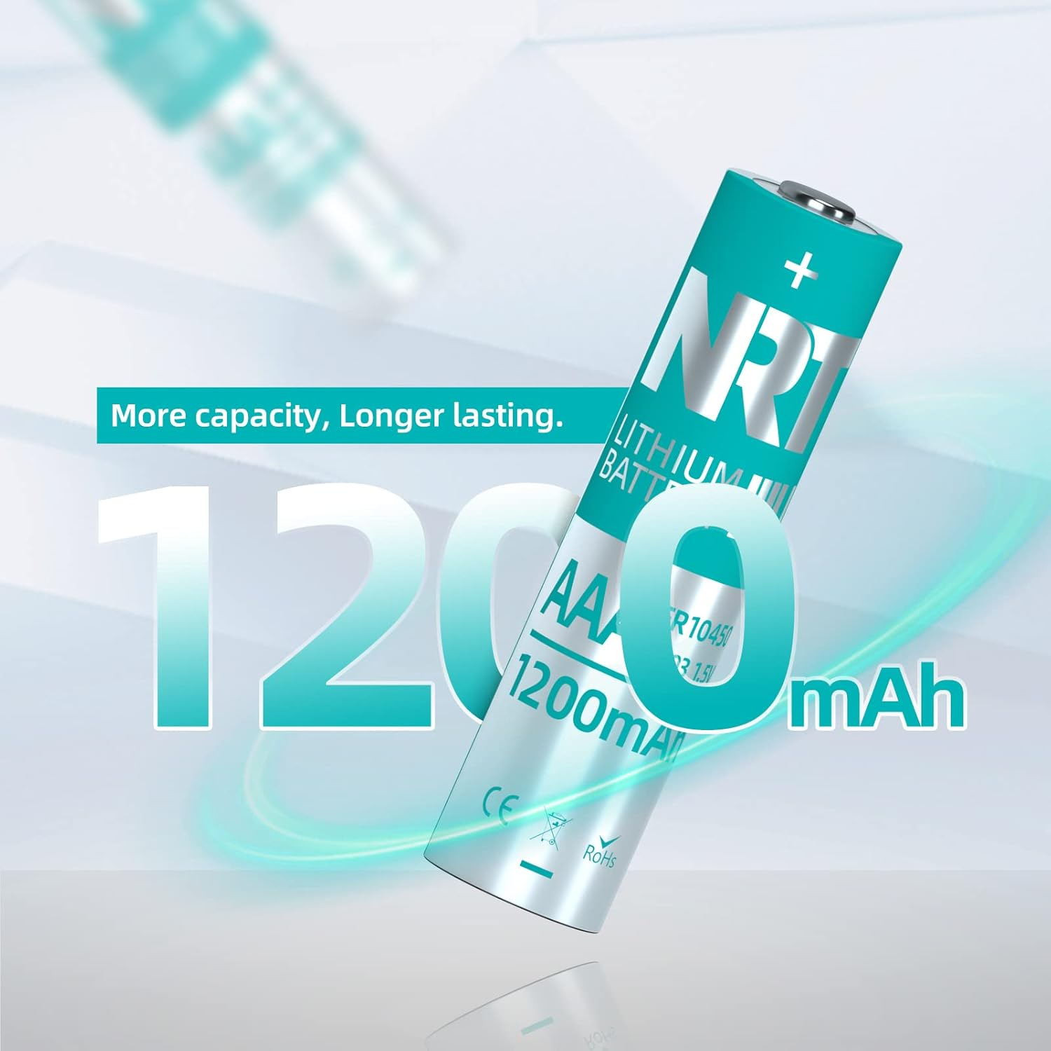 NRT AAA Batteries, Triple A, 1.5V 1200Mah Longer Lasting Power Batteries, Non-Rechargeable image number 5