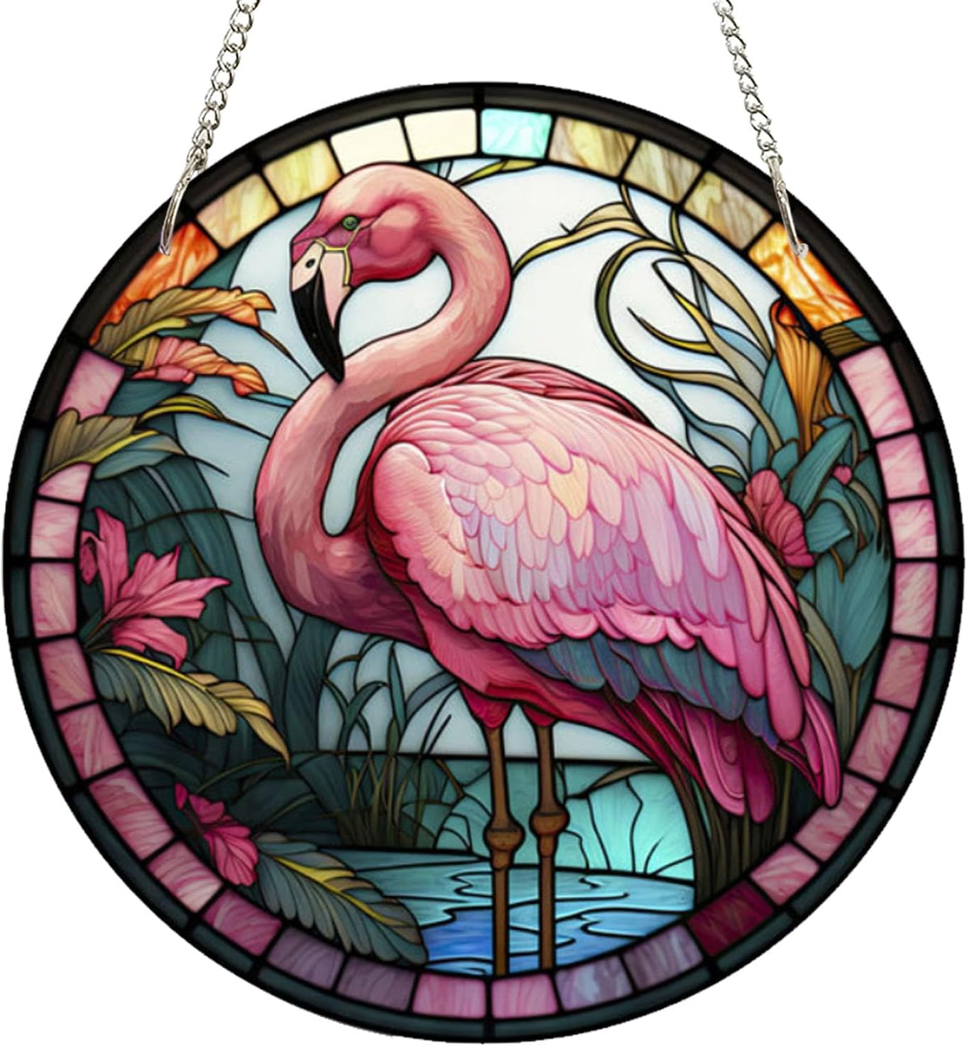 7.9'' Acrylic Window Hanging Decor,Stained Panel Hangings Decorative Acrylic Wall Decor Colorful Ornament Window Hangings for Outdoor Indoor Decor(Marine Turtle)