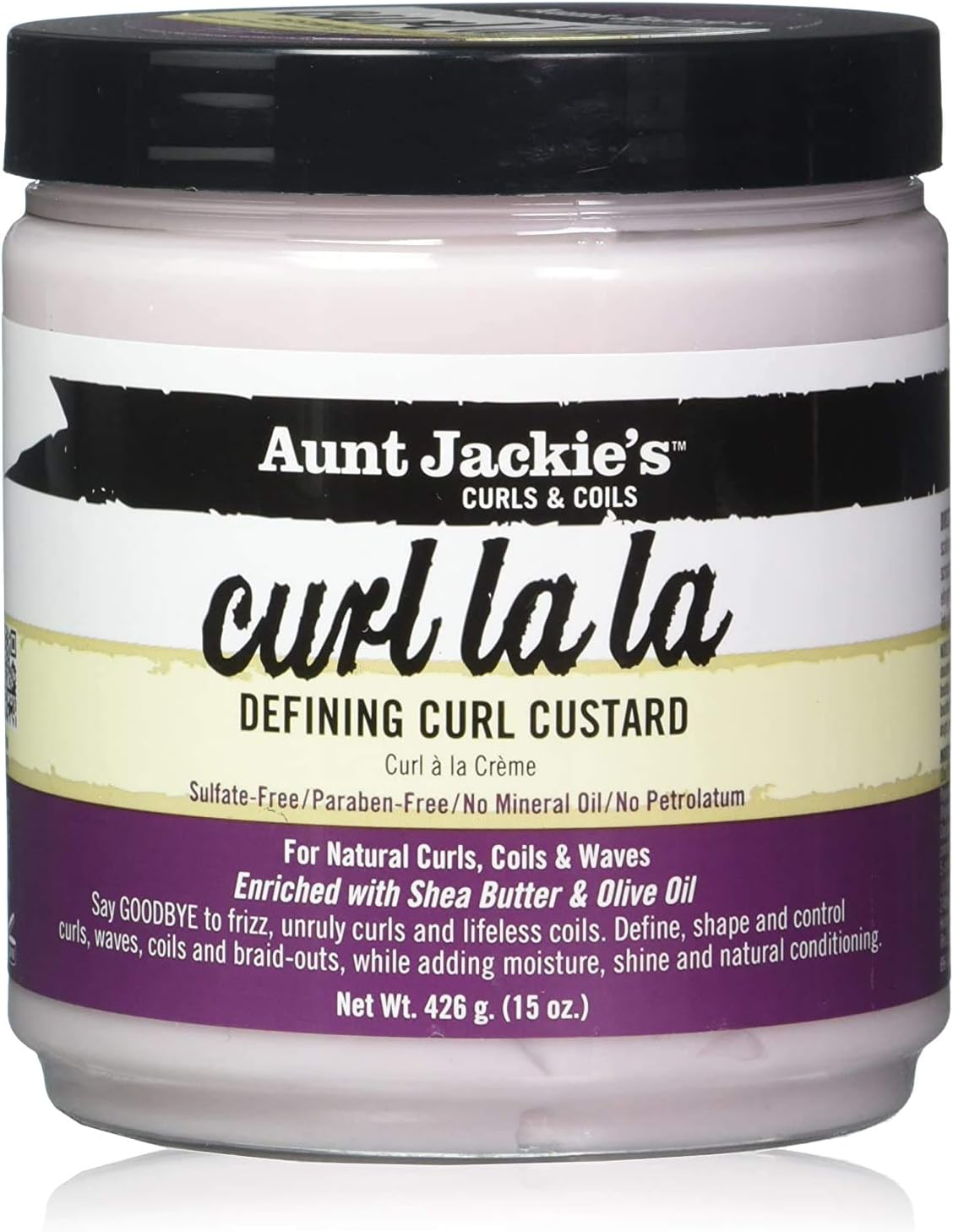 Aunt Jackie'S Curls & Coils Curl La La Defining Curl Custard Cream 426G image number 1