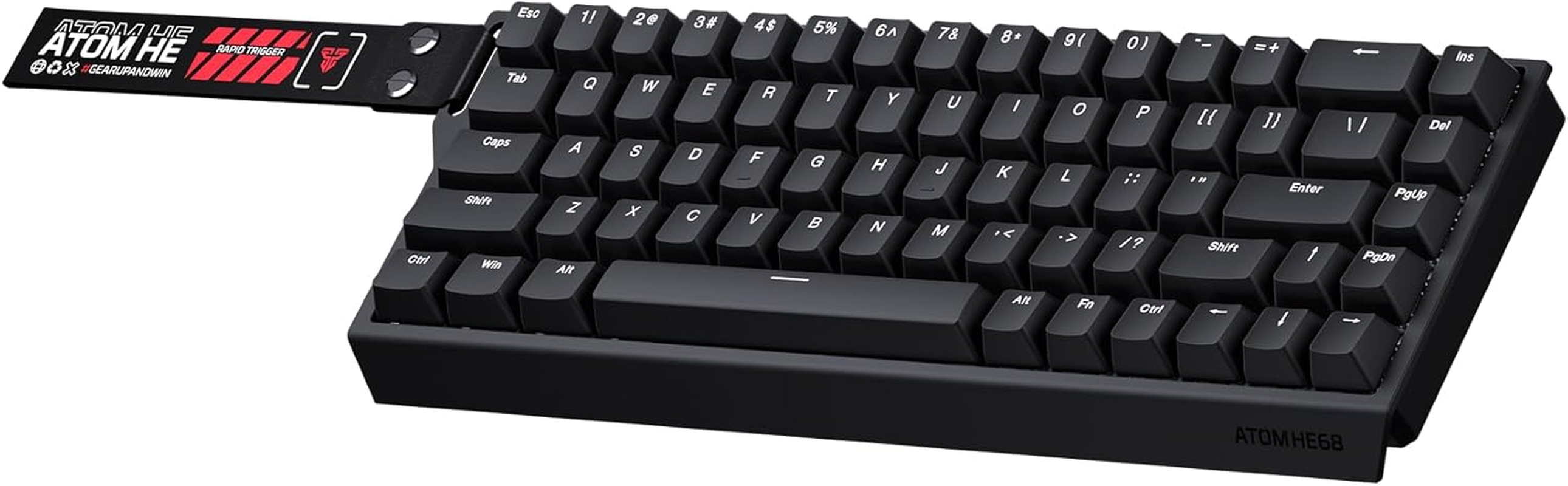 Fantech Atom HE68 Wired Magnetic Switch Mechanical Gaming Keyboard, Hotswap Hall Effect Keyboard 8K Hz Polling Rate for Pc/Windows/Mac OS - White