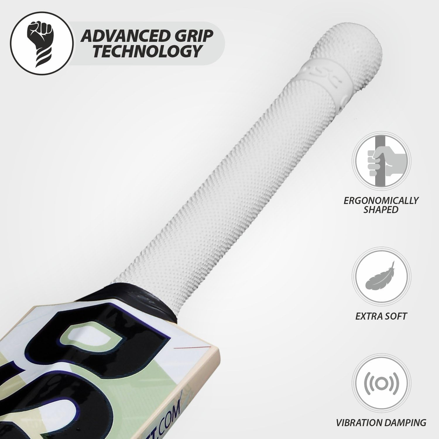 DSC Cynos 5050 English Willow Cricket Bat | Color: Beige | Size: Compact | Material: English Willow | Weight: 1080-1120Gm | Powerarc Bow Face Profile | Boasts Massive Edges image number 4