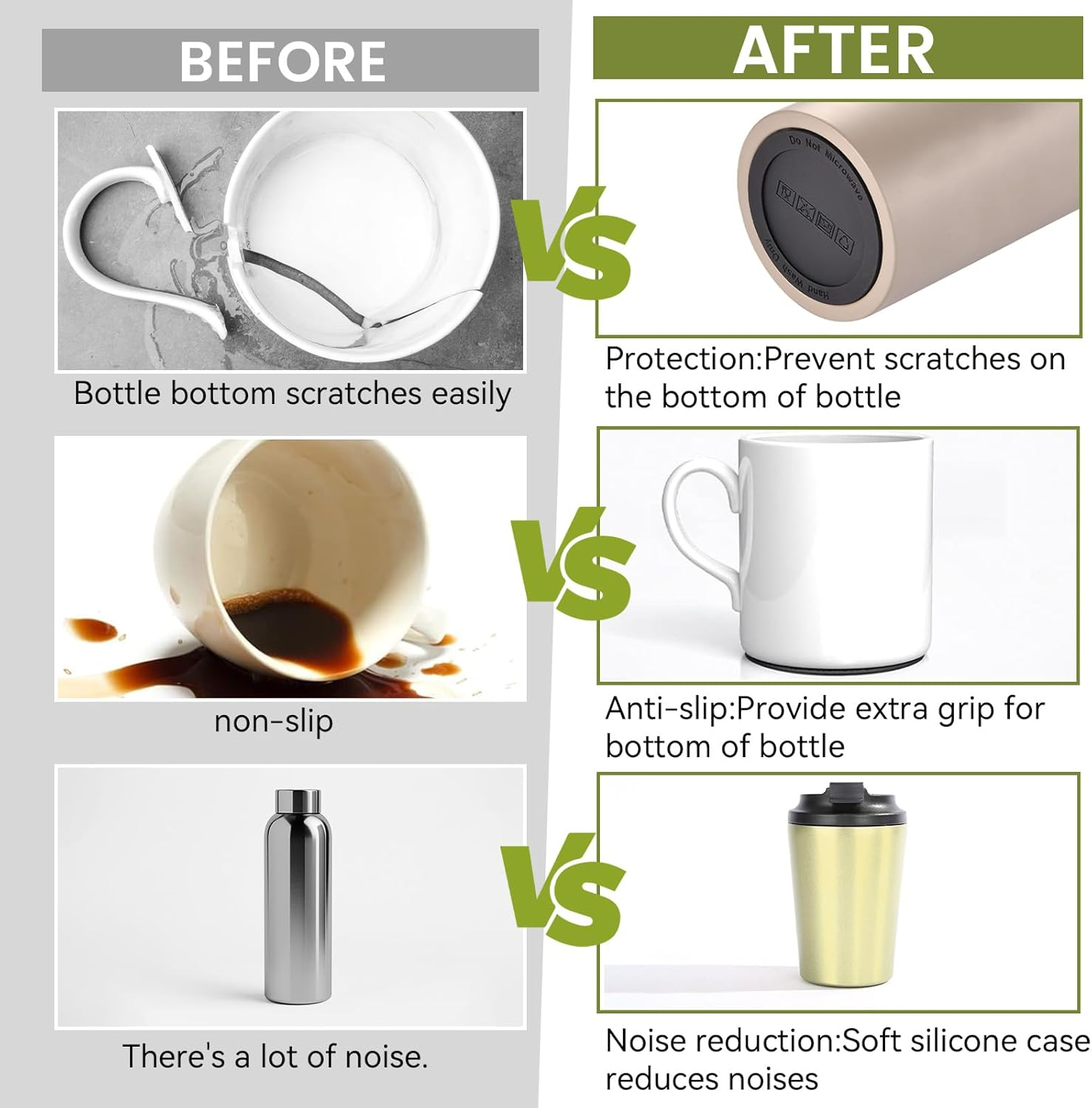 40Pcs Rubber Bottoms for Sublimation Tumblers, Silicone Bottoms for Tumblers, 56Mm Protective Anti-Slip Rubber Bottom with Adhesive Sublimation Supplies (56Mm) image number 5