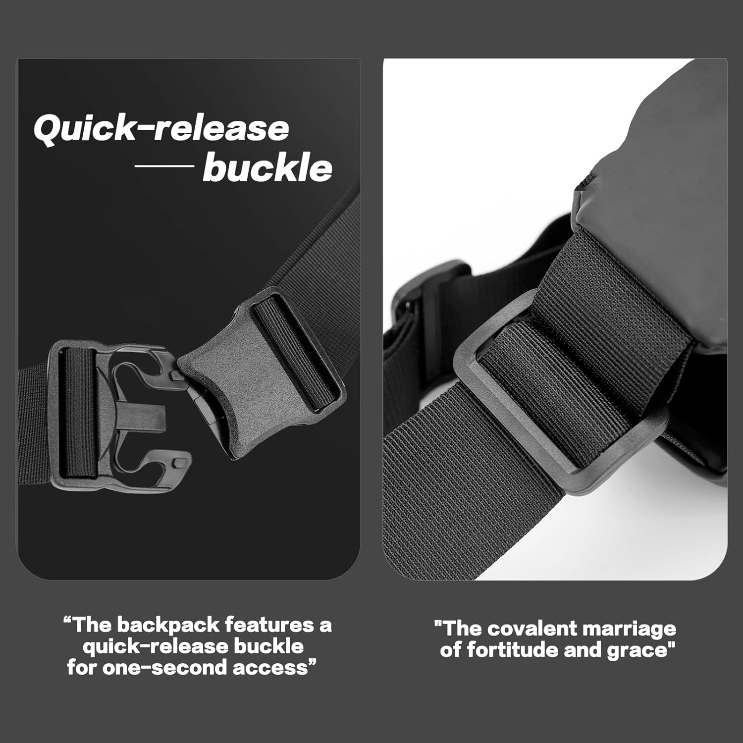 RAPIDSKY Lightweight Waterproof Messenger/Sling Bag - Adjustable Unisex Chest/Shoulder Pack Crossbody Shoulder Bag Backpack for Men and Women, Travel, Sports & Work - Soft Black image number 5