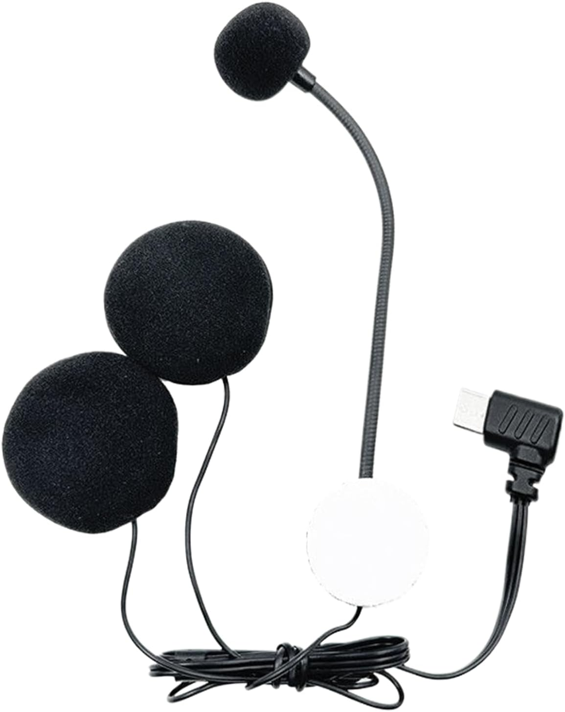 Motorcycle Helmet Speaker | Riding Microphone - Noise-Cancelling Waterproof Headphones Type-C Plug for Sports Outdoor Interviews Music Recording image number 2