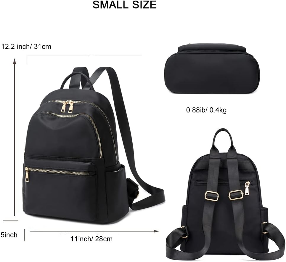 Shaelyka Small Lightweight Backpack Purse for Women Anti-Theft Mini Backpack Purse Travel Daypack - Red image number 5