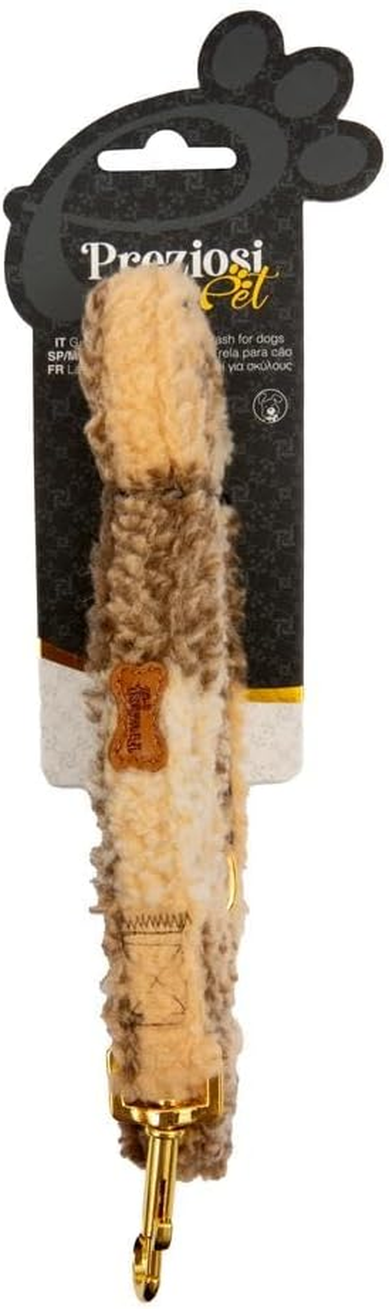 Preziosi Pet - Dog Leash for Small Medium Dogs and Puppies Walking Rope Teddy Fabric and Nylon inside Heavy Duty Length 125Cm Height 2Cm image number 1