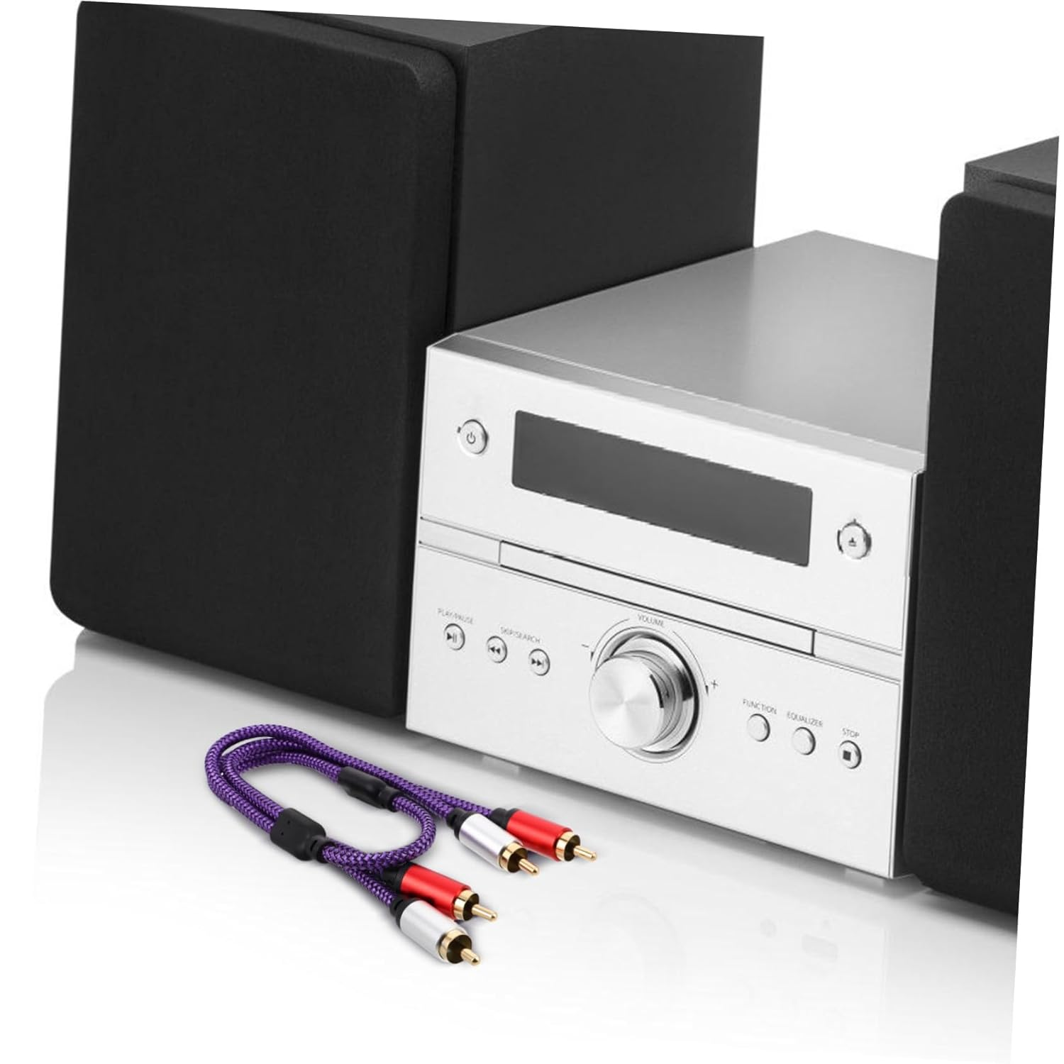 ARTIBETTER Audio Cable Male to Male Stereo Audio Cable for Car Subwoofer and Home Tv Amplifier Connection image number 5