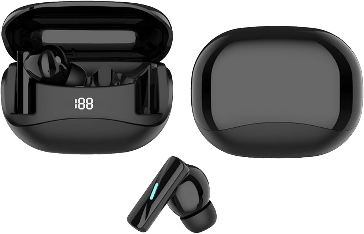 Jectse Wireless Translation Earbuds with Hifi Sound for Multilingual Travelers, Real Time Language Translation Earphones [2 Earphones, Black] image number 5