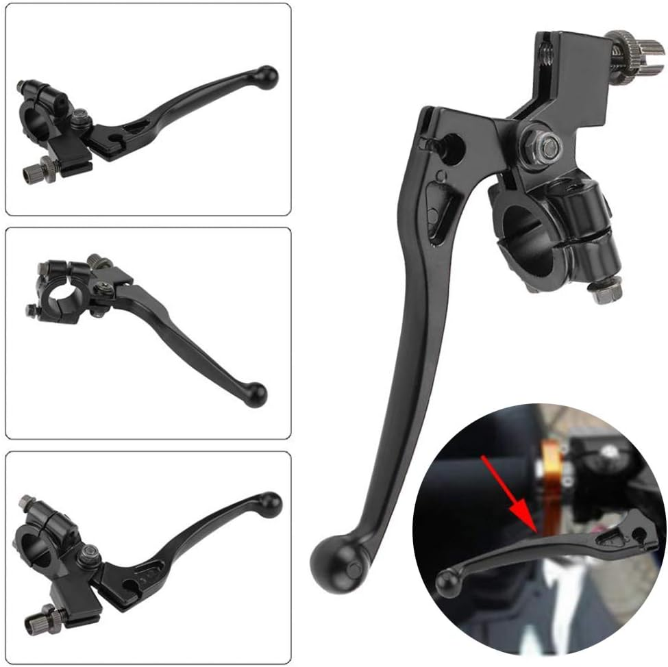 GLXAU Motorcycle Black Clutch Lever Parts for 50Cc-125Cc Bikes 7/8In/22Mm Handle Bar image number 4
