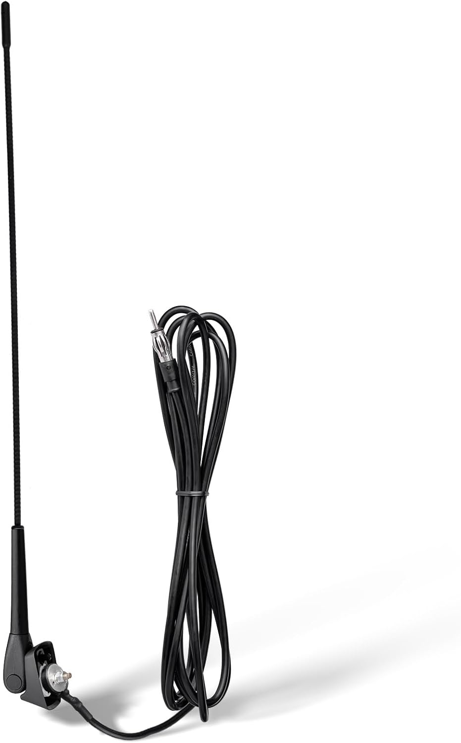 Eightwood Waterproof Marine Boat Radio Antenna 46Cm, AM/FM Stereo Antenna Mast Replacement with Mount Base for Boat Car Tractor RV ATV UTV Motorcycle Yacht Pontoon image number 1