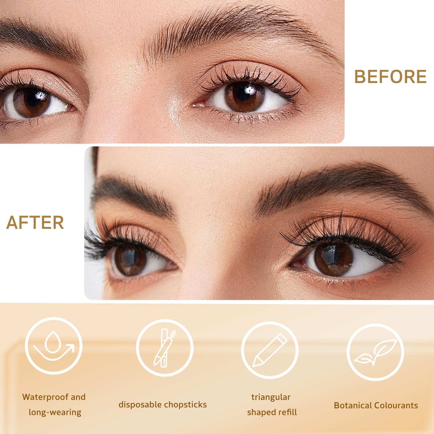 TORMEN 2PCS Micro Brow Pencil, Waterproof,Fine, Dual-Ended with Retractable Tip and Spoolie Brush Suitable for Nique Stylish,Sophisticated Brow Effects for Trend Followers (Gray Brown & Deep Coffee) image number 3