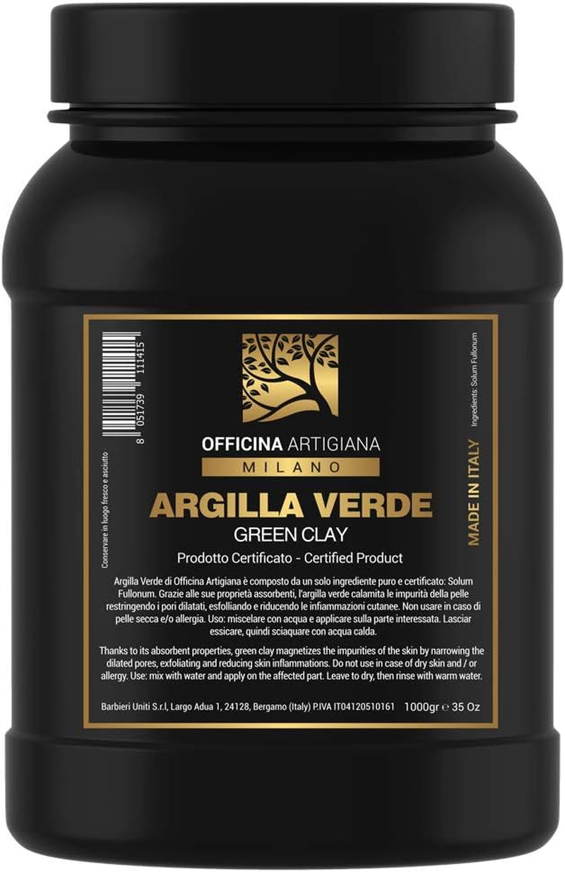 OFFICINA ARTIGIANA MILANO Green Clay Made in Italy 1000 Ml